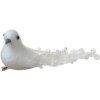 Uccelli decorativi Clayre & Eef Bianco Set di 2 19x9x10 cm Plastica