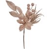 Clayre & Eef Ramo decorativo rosa 7x5x25 cm Ramo scintillante Decorazione natalizia plastica