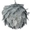 Clayre & Eef decorazione natalizia set di 3 fiori argento Ø 8x8 cm