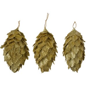Clayre & Eef 66173GO Decorazione natalizia Fiore Oro...