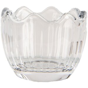 Barattolo Clayre & Eef in vetro coniglio chiaro Ø6x11cm stile country
