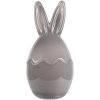 Barattolo Clayre & Eef grigio coniglio Ø9x17cm con coperchio stile country