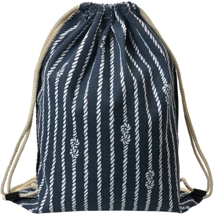 Juleeze JZBG0309 Zaino Blu Bianco Nautico 34x43 cm Borsa Gym con coulisse