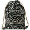 Juleeze JZBG0311 Zaino Boho Nero-Bianco 34x1x43 cm