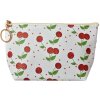Juleeze JZTB0083 Borsa da toilette bianca con motivo a ciliegia 21x5x13 cm PU