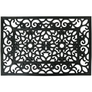 Tappeto per porta Clayre & Eef MC270 Nero 60x40x1 cm...