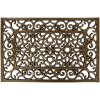 Clayre & Eef MC271 Stuoia per porta nera con accenti dorati 60x40 cm
