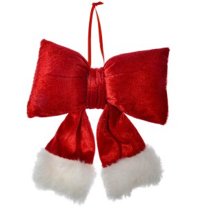 Clayre & Eef 66097S Fiocco decorativo rosso bianco...