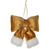 Clayre & Eef 66098S Fiocco decorativo color oro bianco 15x3x17 cm