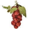 Clayre & Eef 66175R Decorazione natalizia grappolo duva rosso 8x8x14 cm