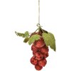 Clayre & Eef 66175R Decorazione natalizia grappolo duva rosso 8x8x14 cm