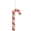 Clayre & Eef 66176 Ciondolo decorativo Candy Cane 7x2x17 cm Bianco Rosso
