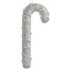 Clayre & Eef 66178 Ciondolo a forma di bastoncino di zucchero Bianco 7x2x17 cm Plastica Glitterata