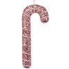 Clayre & Eef 66179 Ciondolo decorativo Candy Cane Rosa Glitter 7x2x17cm