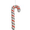 Clayre & Eef decorazione natalizia bastoncino di zucchero bianco-rosso 26 cm plastica
