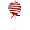 Clayre & Eef Decorazione natalizia Lecca-lecca rosso bianco 14x4x30 cm