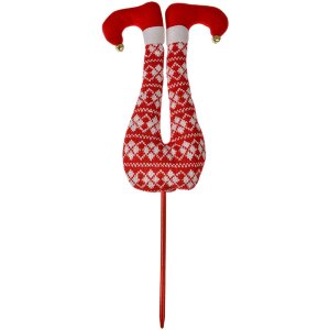 Clayre & Eef 66193 Gambe delfo rosso bianco 19x4x50...