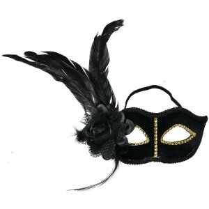 Clayre & Eef 66189 Maschera Oro Nero 22x9x21 cm...