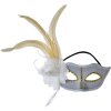 Clayre & Eef 66190 Maschera Grigio 22x9x21 cm Poliestere Classico Romantico