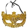 Clayre & Eef 66192 Maschera color oro 18x8x11 cm Poliestere Glitterato Maschera Palla