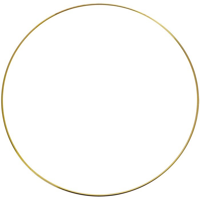 Clayre & Eef 66200L Anello decorativo Oro Ø 40x1 cm Metallo