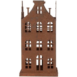 Clayre & Eef 6Y5775 Set di 2 decorazioni in metallo marrone stile country 11x11x21cm