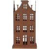 Clayre & Eef 6Y5775 Set di 2 decorazioni in metallo marrone stile country 11x11x21cm