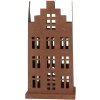 Clayre & Eef 6Y5775 Set di 2 decorazioni in metallo marrone stile country 11x11x21cm