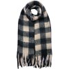 Juleeze JZSC0819Z Sciarpa nero-beige 39x200 cm con frange a quadri