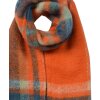 Juleeze JZSC0820O Sciarpa arancione a scacchi 35x212 cm Accessorio donna