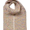 Juleeze JZSC0829BE Sciarpa da donna Beige 14x146 cm con accenti colorati