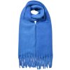 Juleeze JZSC0835BL Sciarpa da donna blu 40x240 cm con frange sintetiche