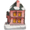 Clayre & Eef 6PR5734 Decorazione Casa con LED Rosa Grigio 4x5x6 cm