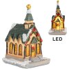 Clayre & Eef 6PR5736 Decorazione Casa LED 6x5x9 cm Poliresina Arancione Verde