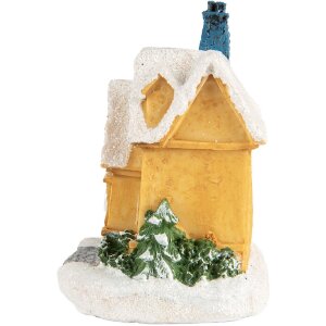 Clayre & Eef 6PR5738 Decorazione Casa con LED Giallo Bianco Ø 6x9 cm