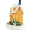Clayre & Eef 6PR5738 Decorazione Casa con LED Giallo Bianco Ø 6x9 cm
