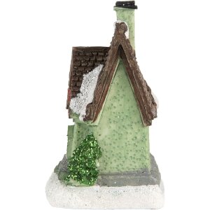 Clayre & Eef 6PR5740 Decorazione Casa con LED 5x5x8 cm Decorazione natalizia in poliresina