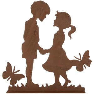 Clayre & Eef 6Y5782 Decorazione per bambini in metallo marrone 25x5x25 cm Stile country