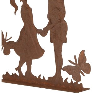 Clayre & Eef 6Y5782 Decorazione per bambini in metallo marrone 25x5x25 cm Stile country