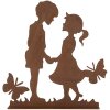 Clayre & Eef 6Y5782 Decorazione per bambini in metallo marrone 25x5x25 cm Stile country