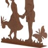 Clayre & Eef 6Y5782 Decorazione per bambini in metallo marrone 25x5x25 cm Stile country