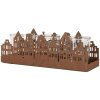Clayre & Eef 6Y5783 Porta tealight Case Marrone 30x9x11 cm Stile country