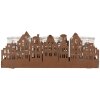 Clayre & Eef 6Y5783 Porta tealight Case Marrone 30x9x11 cm Stile country