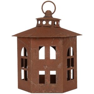 Clayre & Eef 6Y5785 Lanterna marrone Ø 19x22...