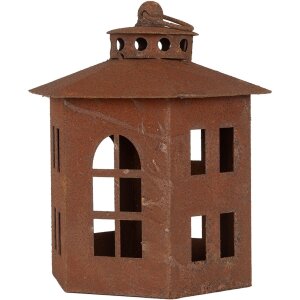 Clayre & Eef 6Y5785 Lanterna marrone Ø 19x22...