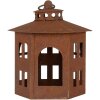 Clayre & Eef 6Y5785 Lanterna marrone Ø 19x22 cm Metallo Decorazione da giardino in stile antico