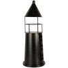 Clayre & Eef 6Y5790 Decorazione Faro Nero Ø 16x45 cm Metallo Stile Rustico