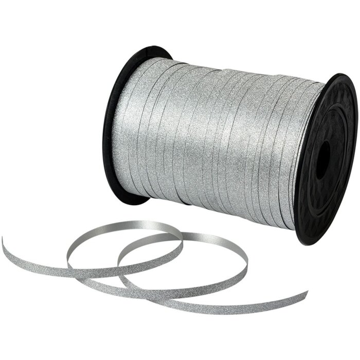 Nastro regalo argentato Clayre & Eef LI0148 0.5cm x 228m in plastica glitterato