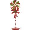 Clayre & Eef 6Y5635 Decorazione Lollipop LED 36x29x100 cm Metallo Rosso Verde