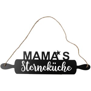 Clayre & Eef Cartello di testo Mamas star cucina nero...